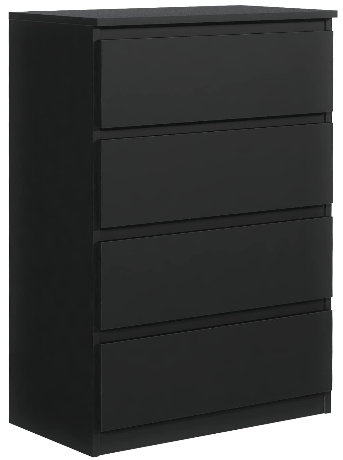Mobelsta Kommode Schwarz 70x102x39 cm