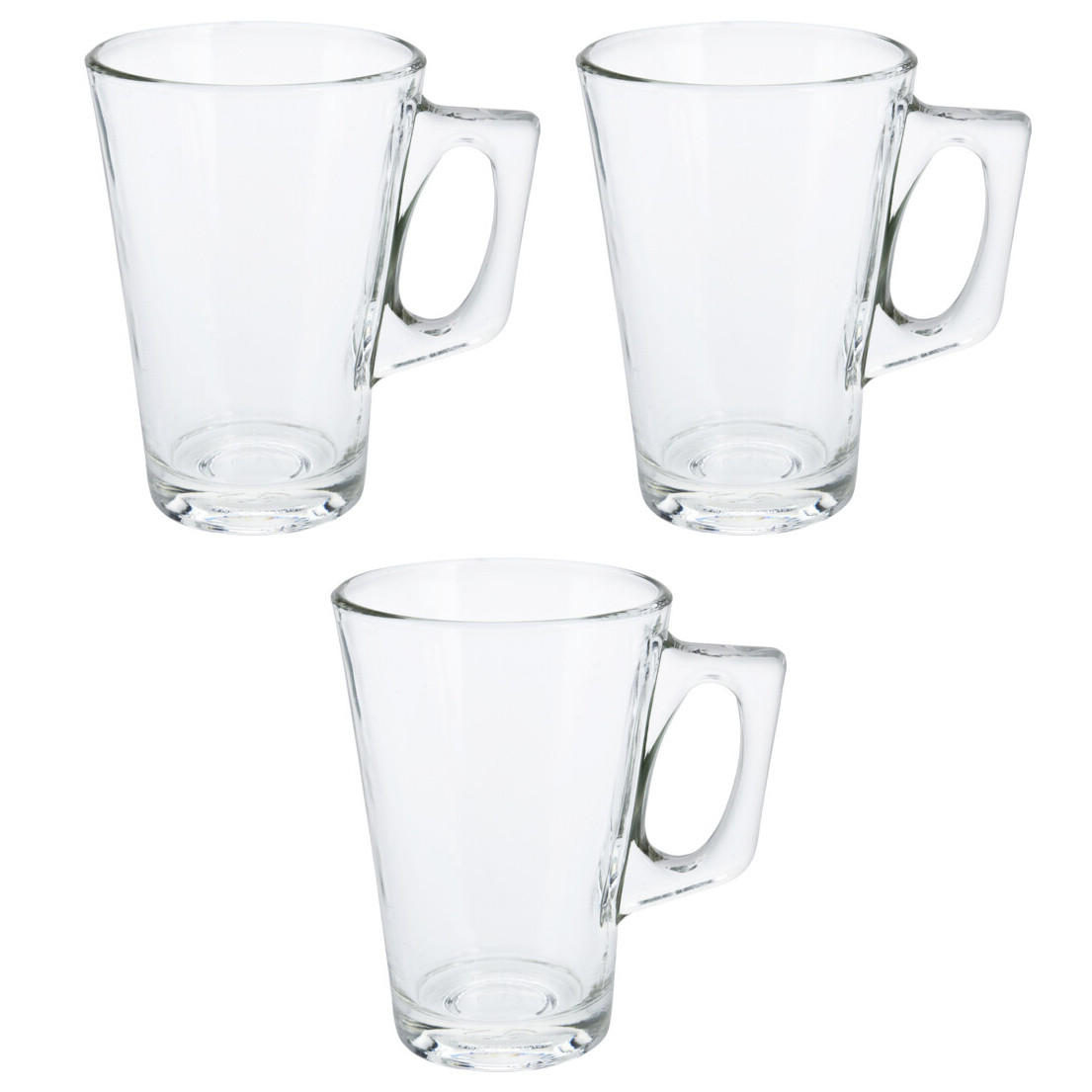 TASSEN 3er-Set 250 ml - Transparent, Glas (7.6/11/7.6cm) - Excellent Houseware