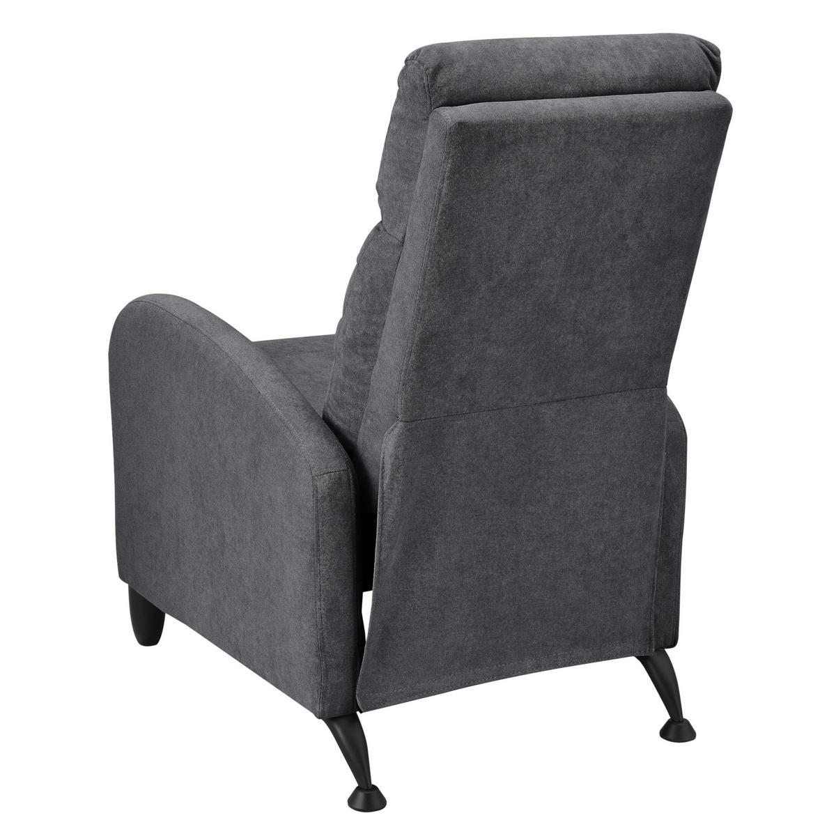 POLSTERSESSEL Bregenz Textil Grau - Grau, Textil (60/102/92cm) - [en.casa]