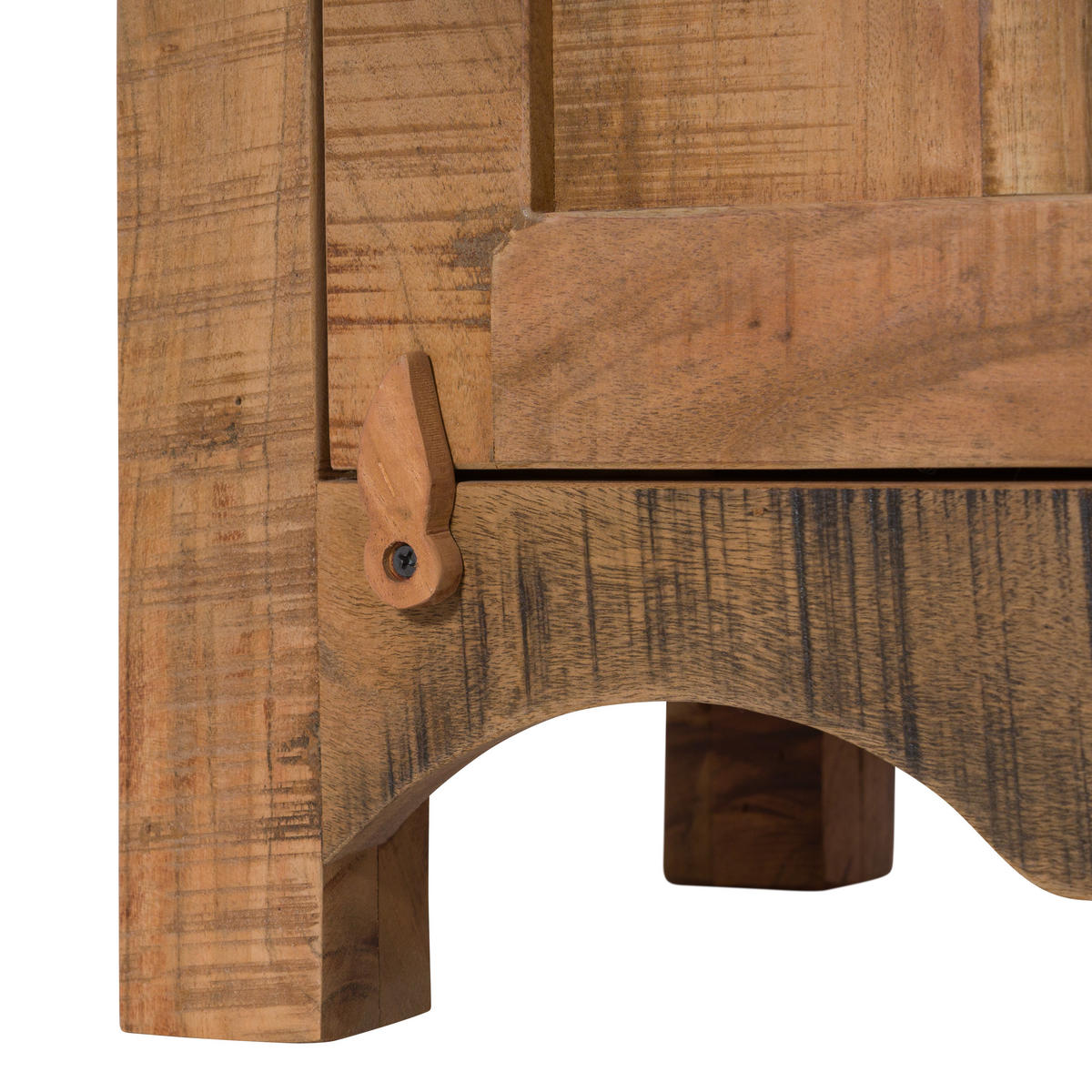 VITRINE Akazie 90x40x180 natur versiegelt NATURE OF SPIRIT #252 - Naturfarben, Holz (90/180/40cm) - Massivmoebel24