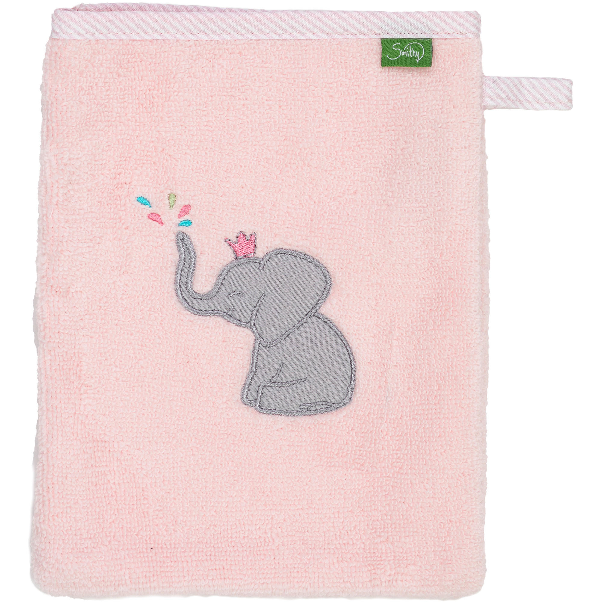 WASCHHANDSCHUHE PASTELLFLAUSCH ELEFANT ROSA - Rosa, Textil (16/21cm) - Smithy