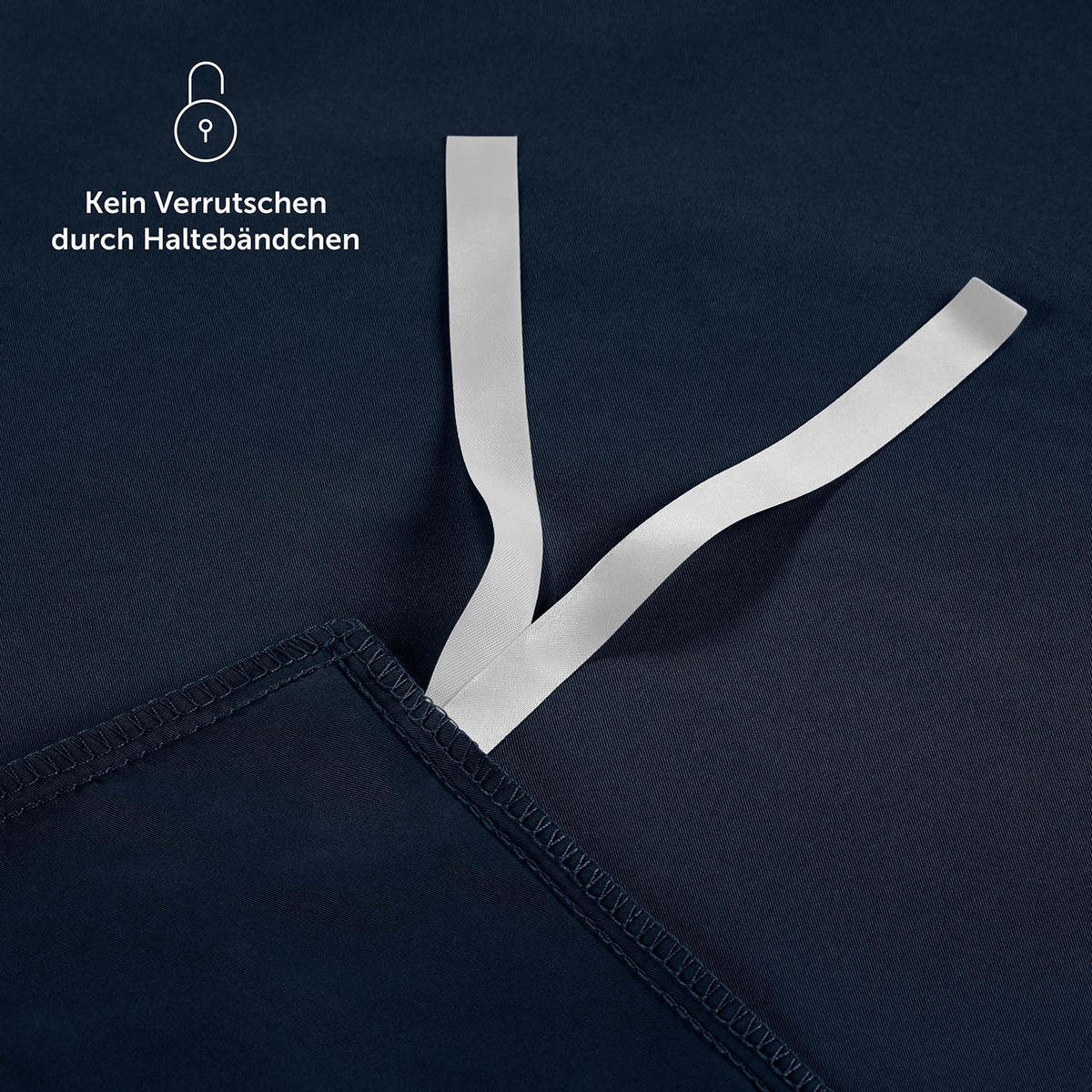 WENDEBETTWÄSCHE Ebba 200/220 cm 2 mal 80/80 cm, Dunkelblau und Hellgrau - Hellgrau/Dunkelblau, Textil (200/220cm) - Blumtal