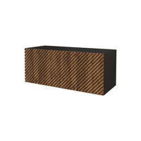 LOWBOARD ZENO-W 100x40x41 cm - Schwarz / Katania - Eiche Wotan, Holzwerkstoff (100/40/41cm) - ALTDECOR