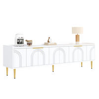 TV-ELEMENT mit Kabeldurchführung 170 x 35 x 47,5 cm MDF Weiß - Weiß, Holzwerkstoff (35/47.5/170cm) - Beauniv
