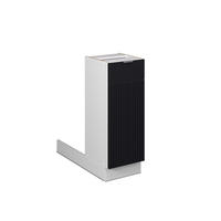 KUCHYŇSKÝ OSTROV Fame-Line Černý pruhovaný - bílá/černá, kompozitní dřevo (30/82/70cm) - Vicco