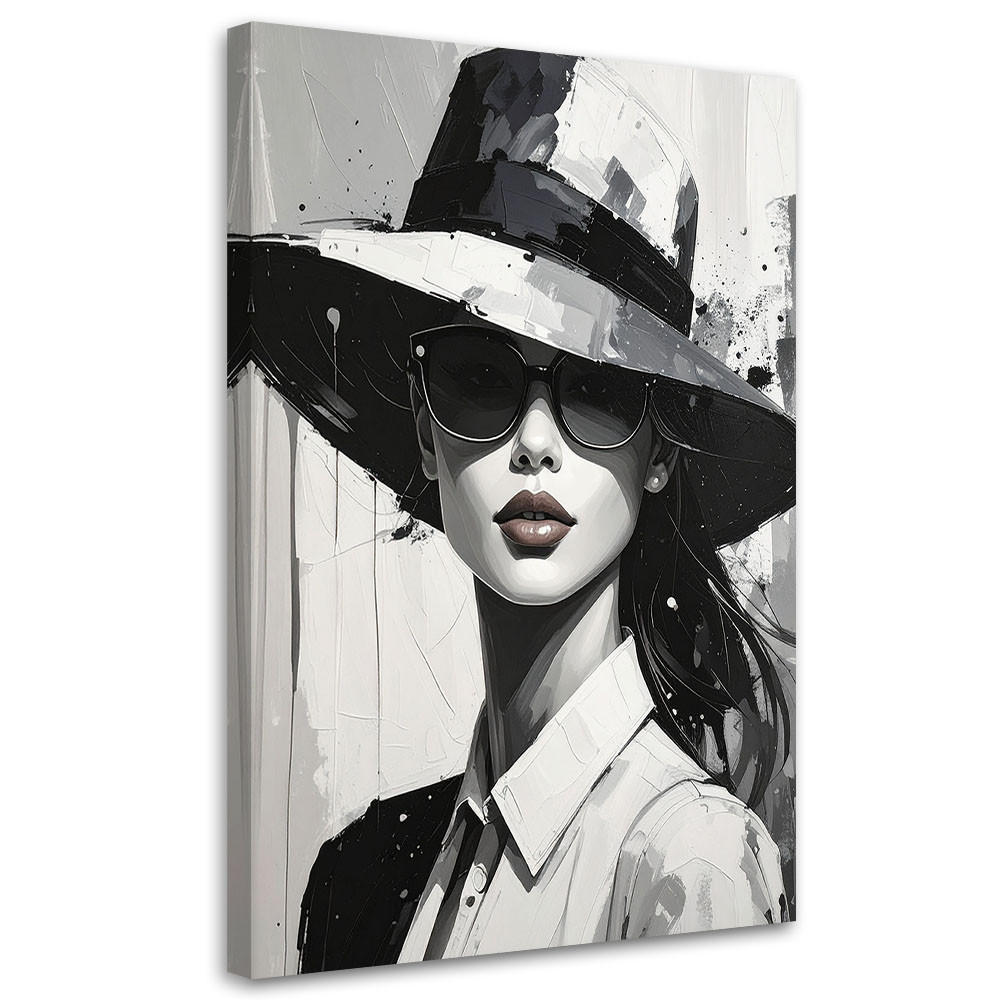 Feeby Wandbild, Schwarz 70x100 cm