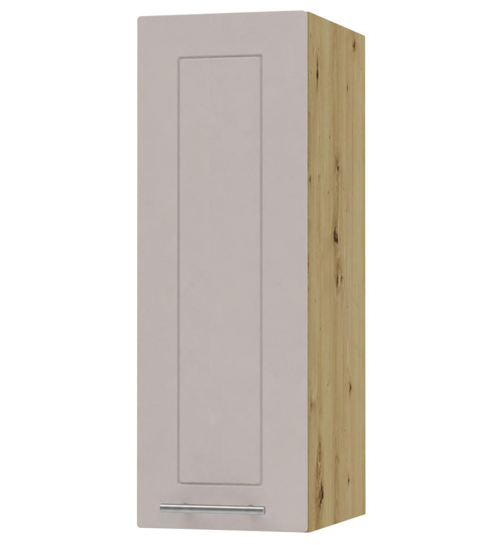 KÜCHENHÄNGESCHRANK Kvantum W2/20 Eiche Artisan / Kaschmir Matt 20 / 32,5 / 72cm - Kaschmir/Eiche Artisan, Holz/Holzwerkstoff (20/72/32.5cm) - Feldmann-Wohnen