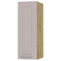 KÜCHENHÄNGESCHRANK Kvantum W2/20 Eiche Artisan / Kaschmir Matt 20 / 32,5 / 72cm - Kaschmir/Eiche Artisan, Holz/Holzwerkstoff (20/72/32.5cm) - Feldmann-Wohnen