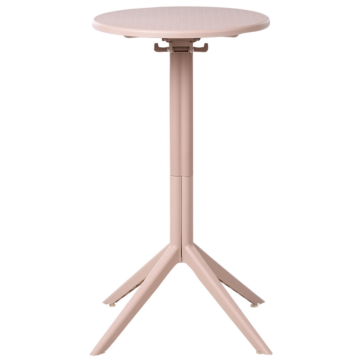 GARTEN-BARTISCH 60/60 cm Beige Legrena - Beige, Kunststoff (60/60/111cm) - Beliani