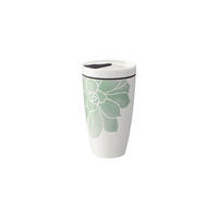 KAFFEEBECHER M Coffee To Go Sukkulente 350 ml - Weiß/Grün, Keramik (0.35L) - like.Villeroy & Boch
