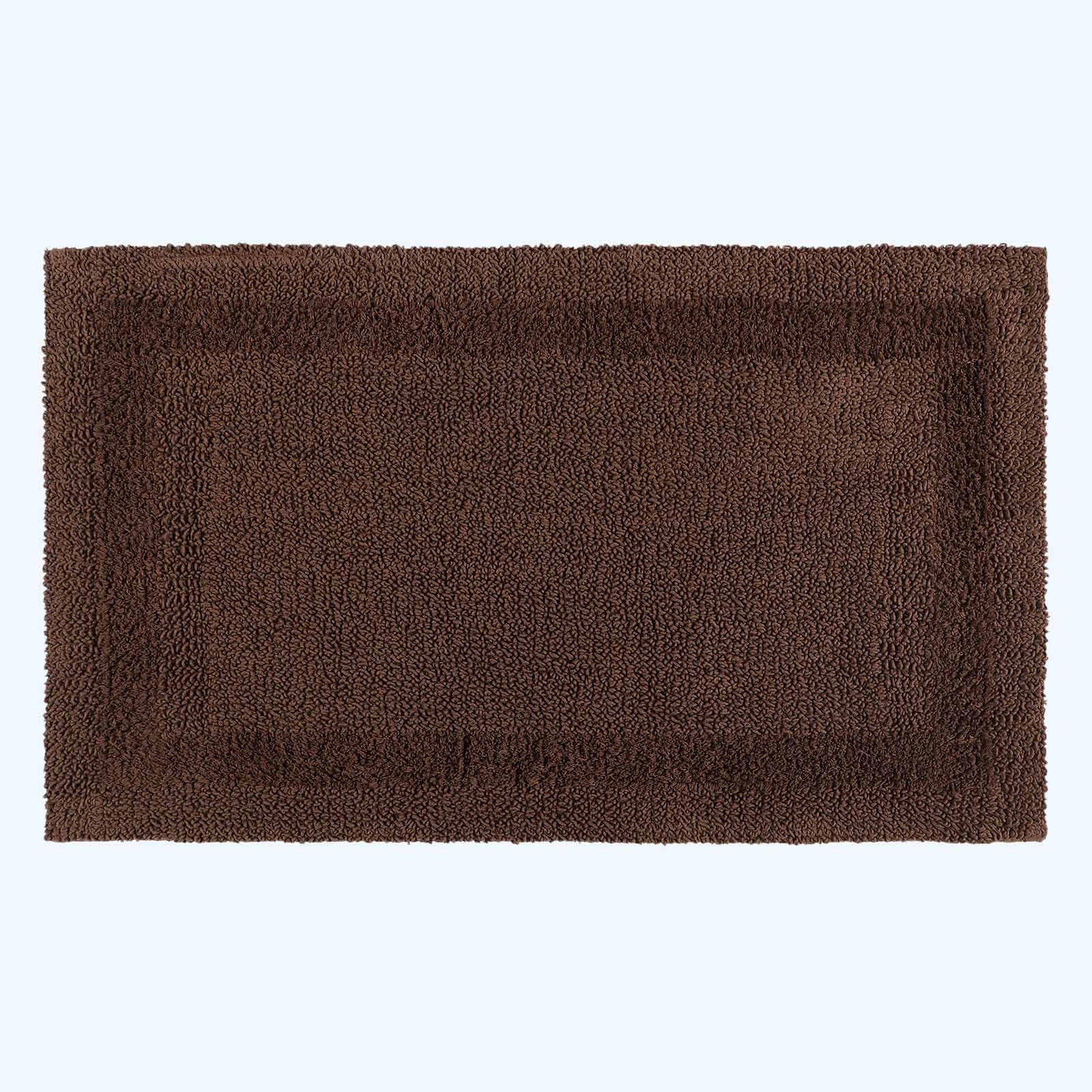 BADEMATTE 70/120 cm, 100% Baumwolle, wendbar - Braun, Textil (70/120cm) - Homescapes