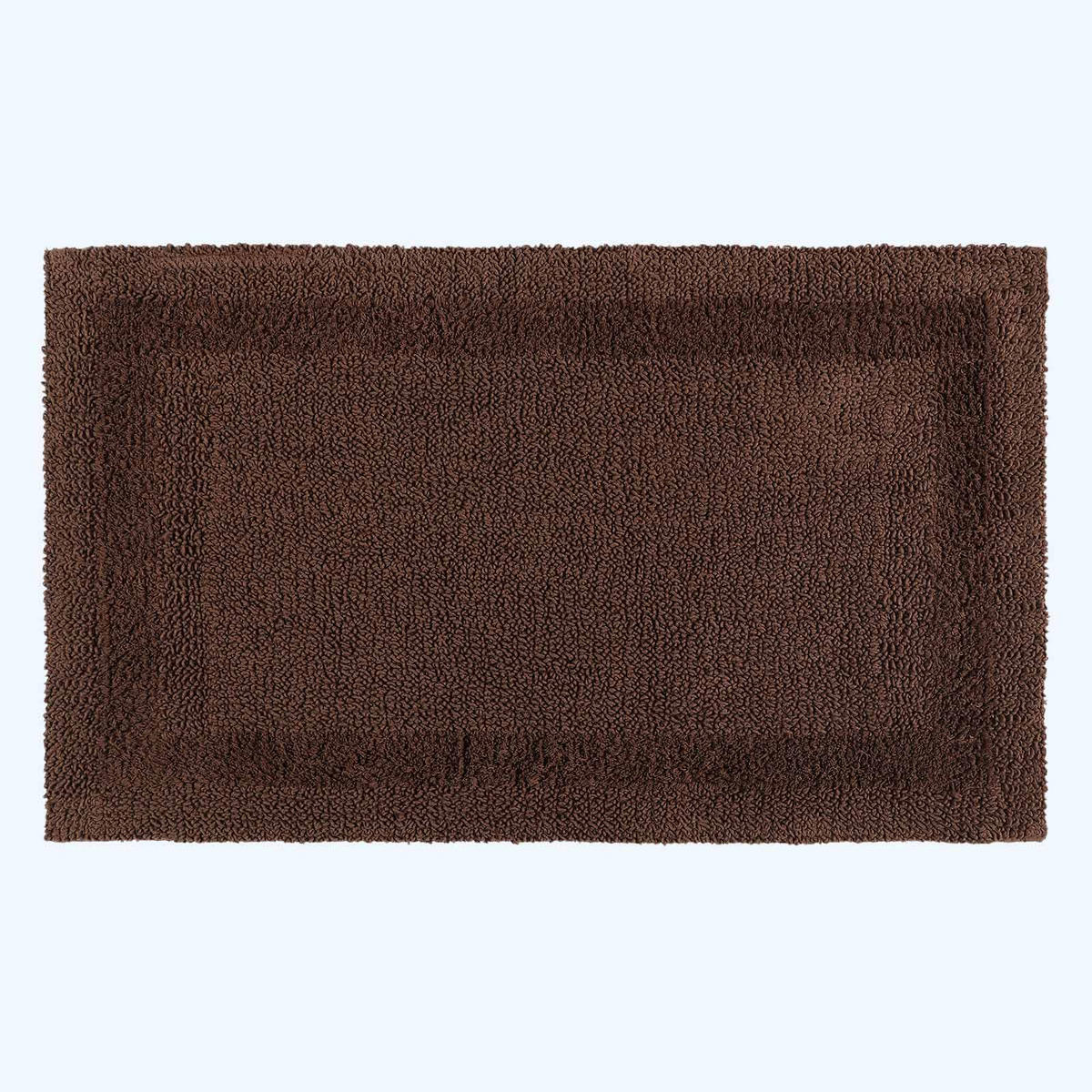 BADEMATTE 70/120 cm, 100% Baumwolle, wendbar - Braun, Textil (70/120cm) - Homescapes