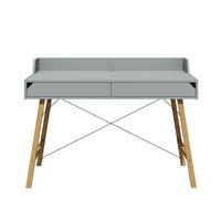 PÍSACÍ STÔL Sivá - sivá, kompozitné drevo (120/60/86cm) - Petits-meubles