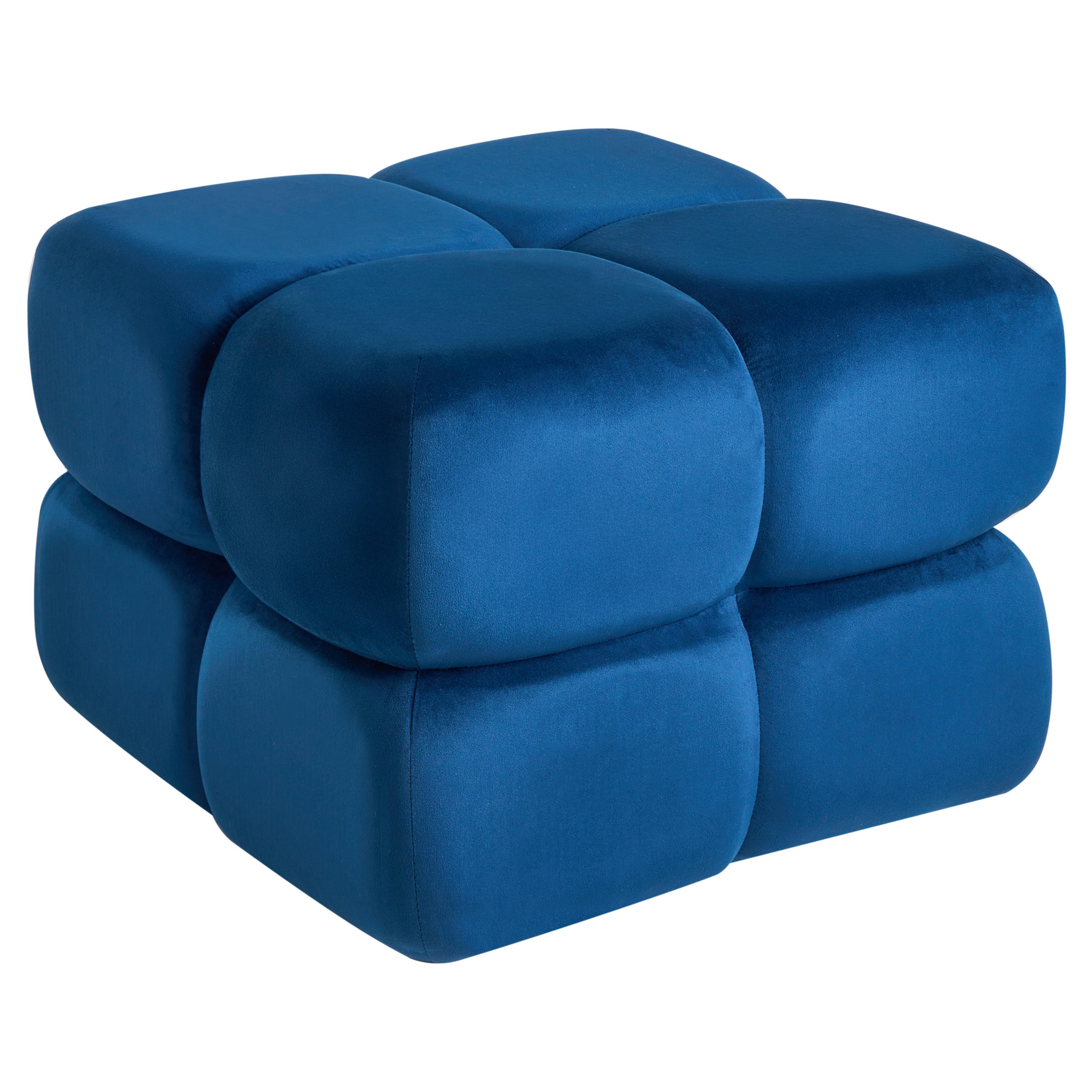 POUF catifea albastru marin Caliente