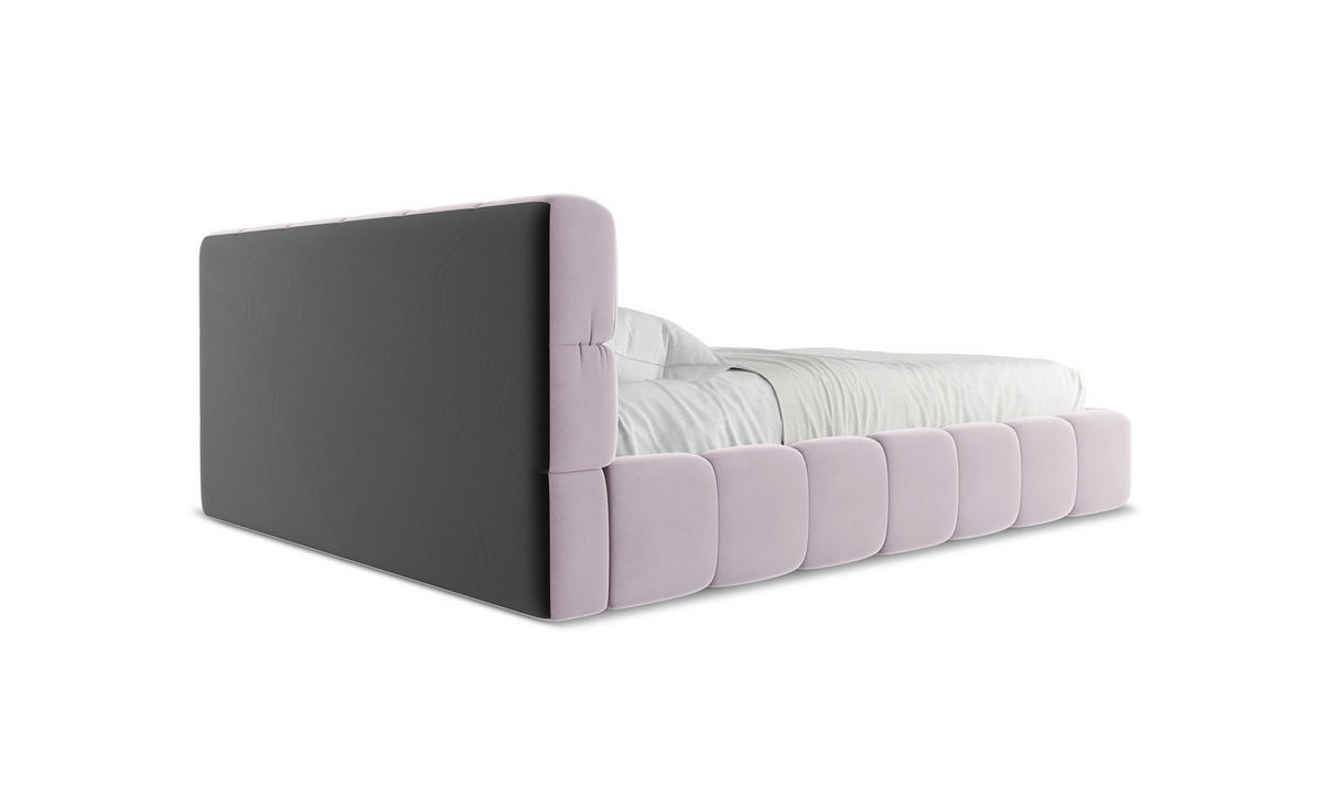 POLSTERBETT mit Bettkasten und Lattenrost 200x228 Grau - Dunkelgrau/Schwarz, Kunststoff/Textil (180/200cm) - Makamii