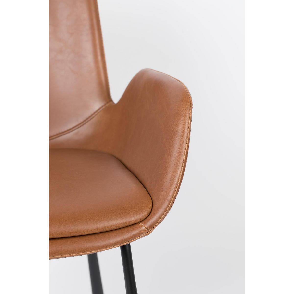 ESSZIMMERSTUHL Brit LL Braun - 2 er Set - Braun, Kunststoff (59/79/62cm) - Zuiver