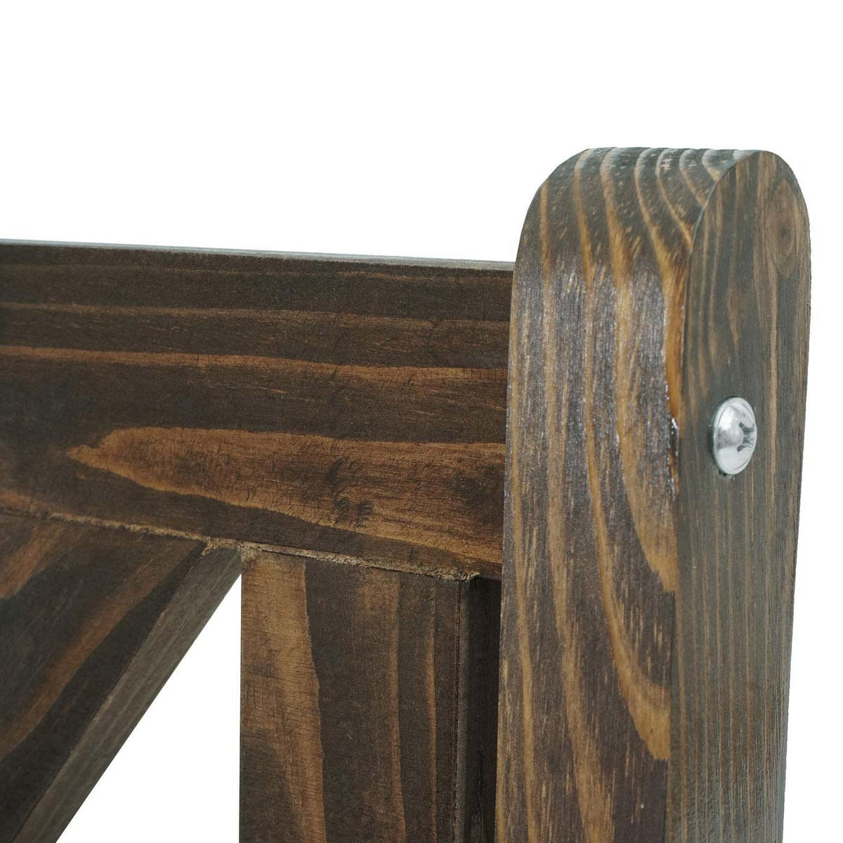 GARTENBANK Kopenhagen 91x160x61cm 3-Sitzer Dunkelbraun - Dunkelbraun, Holz (160/91/61cm) - PROREGAL