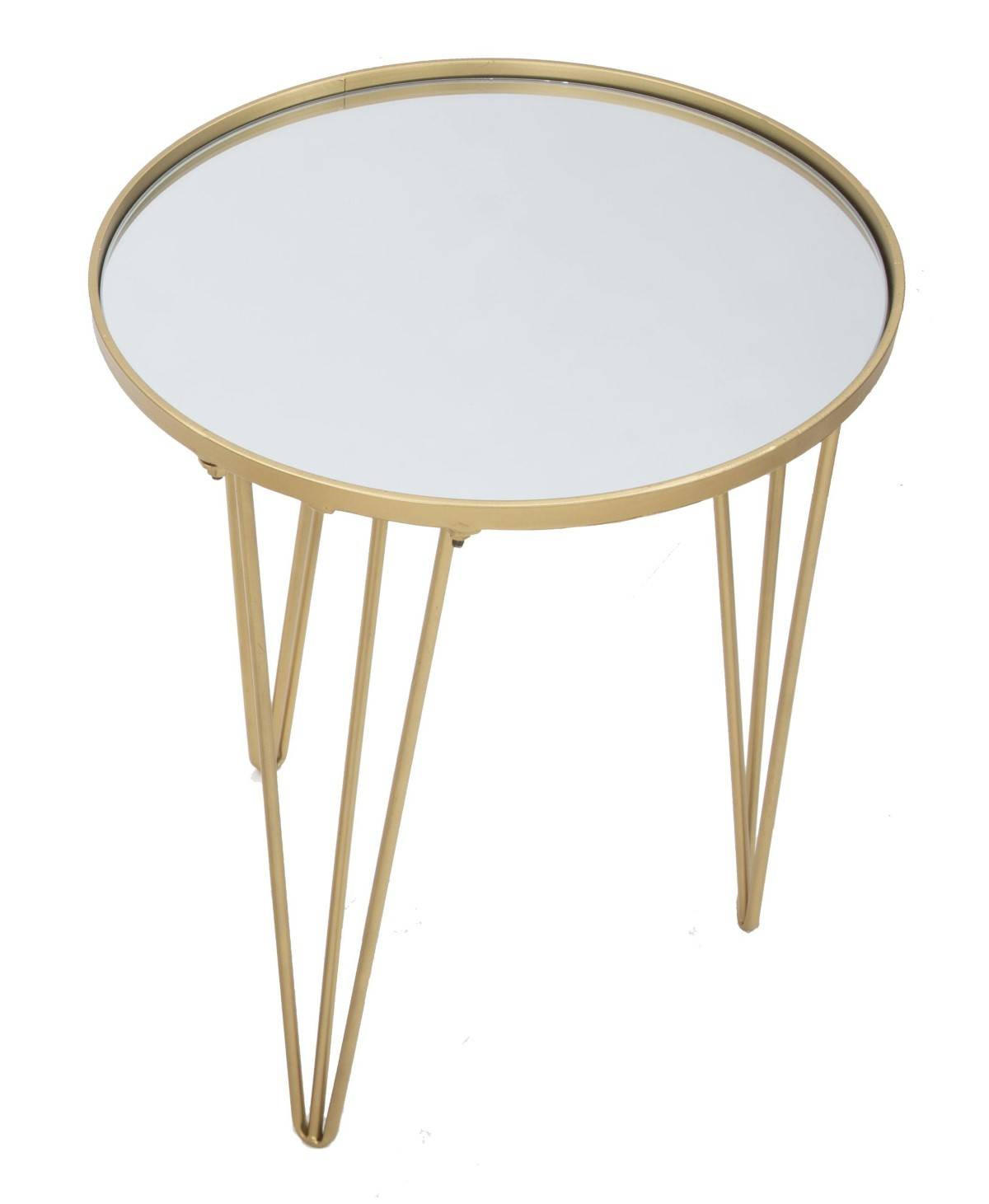KAFFEETISCH rund, Gold - Goldfarben, Metall (40/40/49cm) - Mauro Ferretti