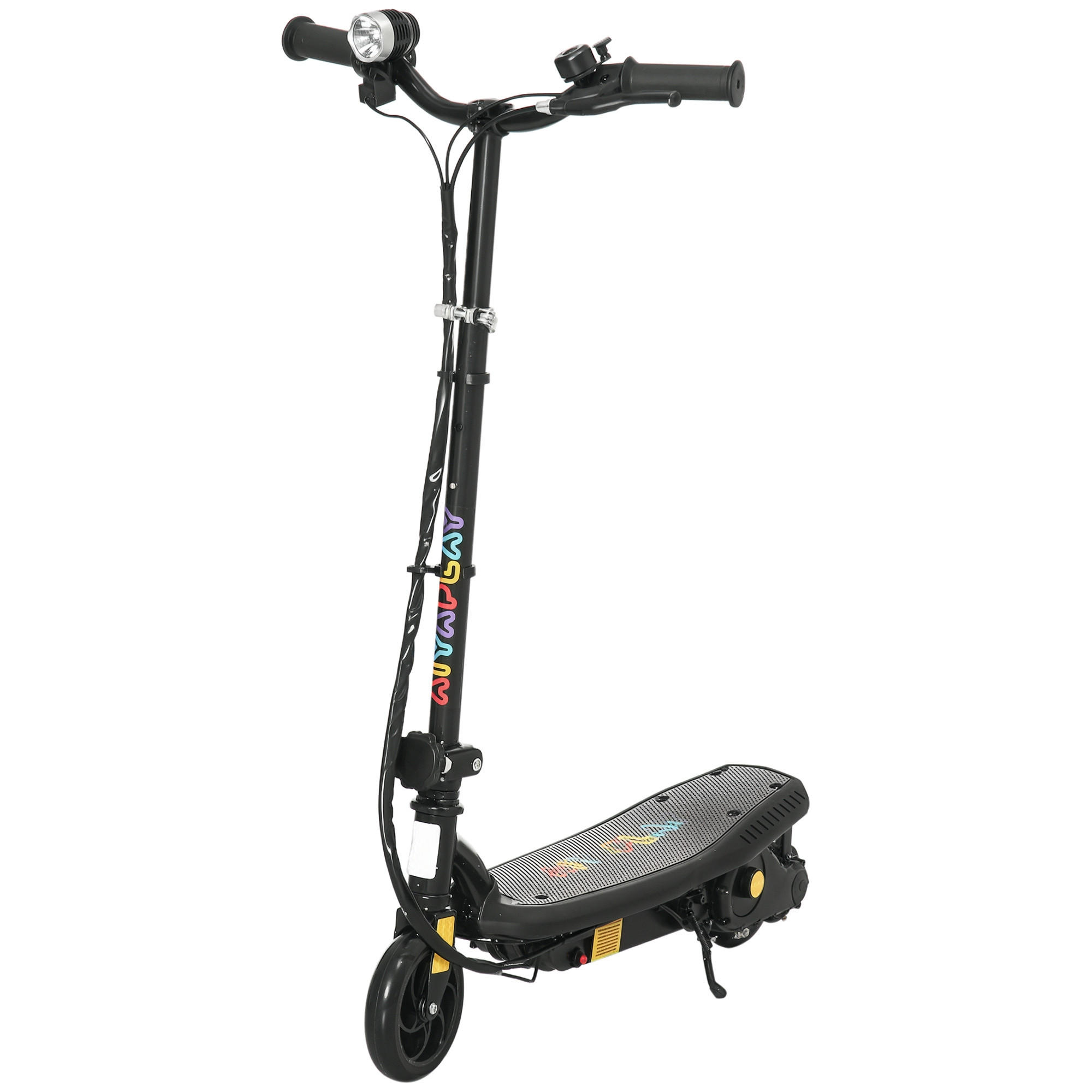 KINDERSCOOTER DE-16944 klappbar 120 W 12 km/h Schwarz - Schwarz, Metall (75/48/105cm) - ComfortXL