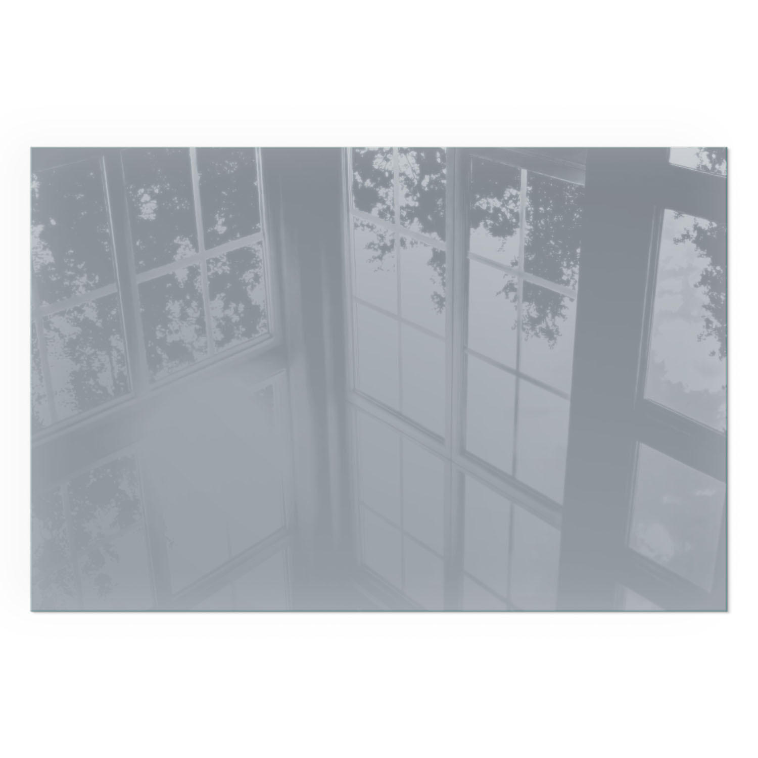 GLASPLATTE für Kamin 120x80 cm - Grau, Glas (120/80/0.4cm) - TULUP