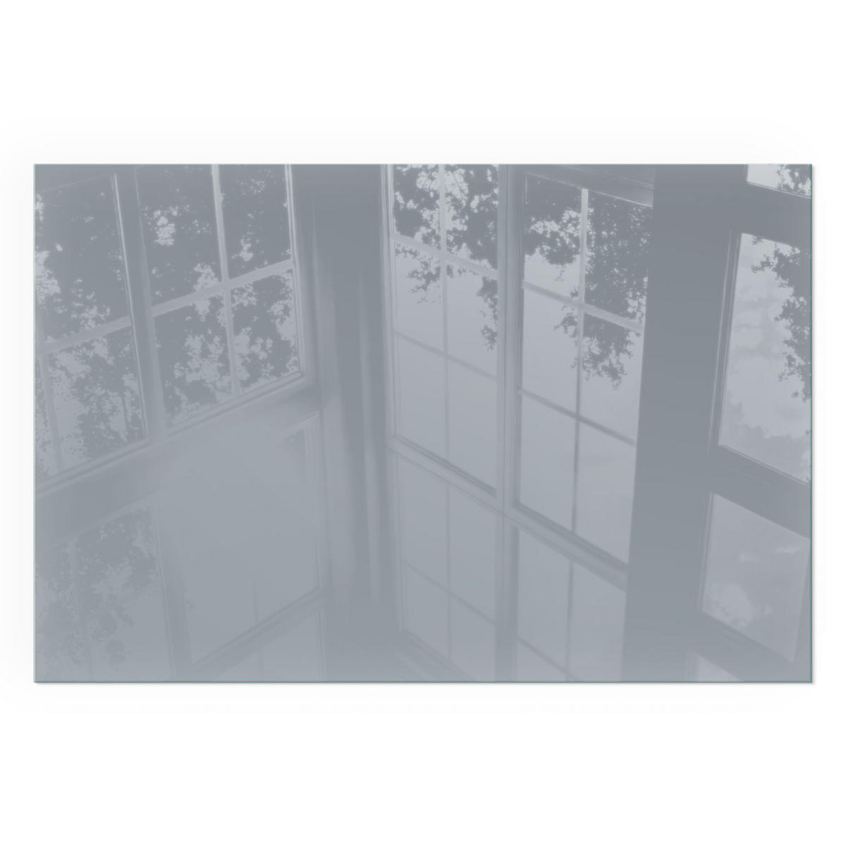 GLASPLATTE für Kamin 120x80 cm - Grau, Glas (120/80/0.4cm) - TULUP