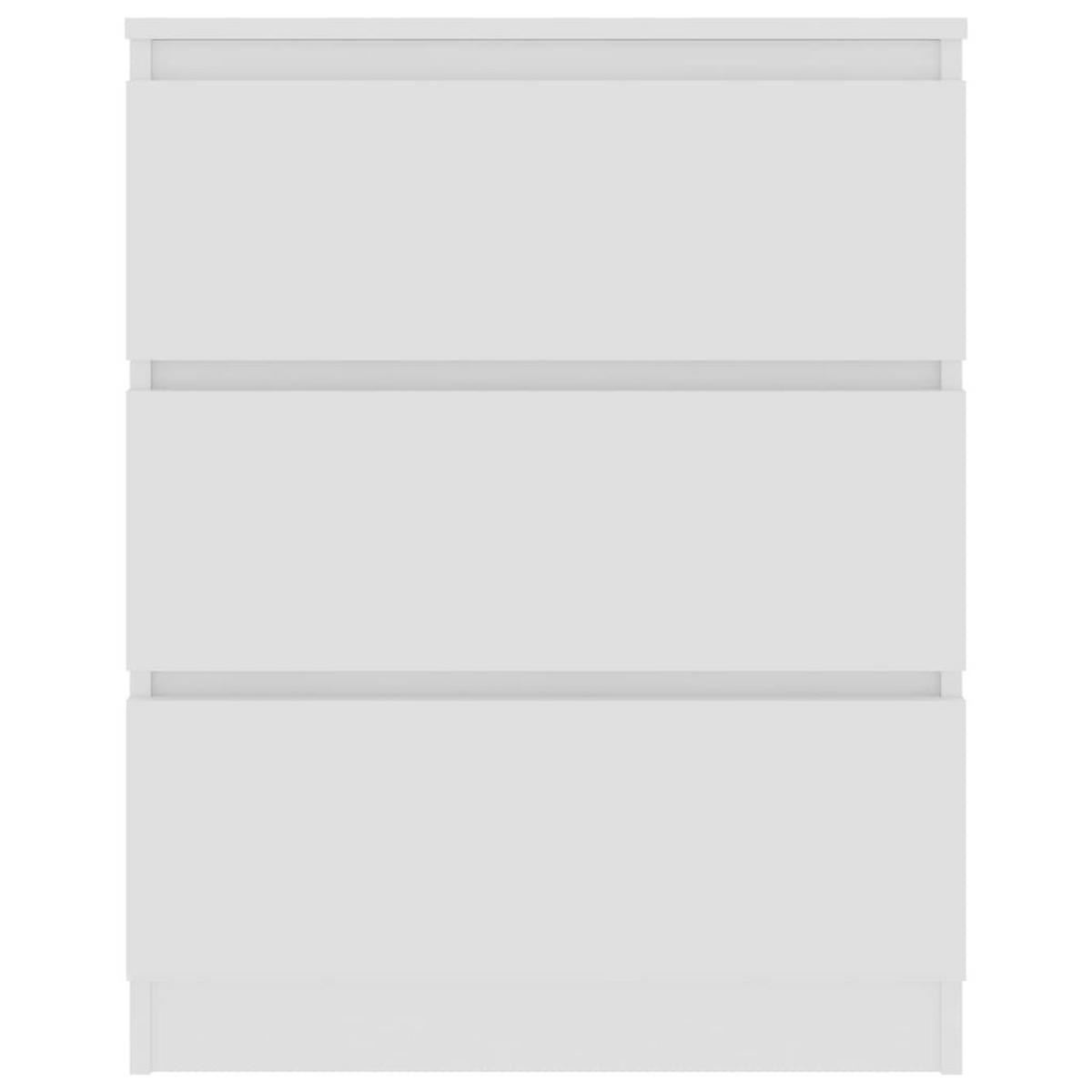 SIDEBOARD mit 3 Schubladen 60/35/76 cm aus Holzwerkstoff Weiß - Weiß, Holz (60/76/35cm) - vidaXL