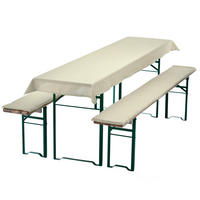 BIERBANKAUFLAGEN Set 240x70 cm Ecru - Ecru, Textil (70/240cm) - NYVI
