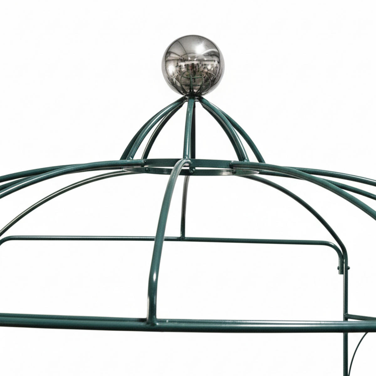 ROSENPAVILLON - Grün, Metall (206/290/206cm) - Relaxdays