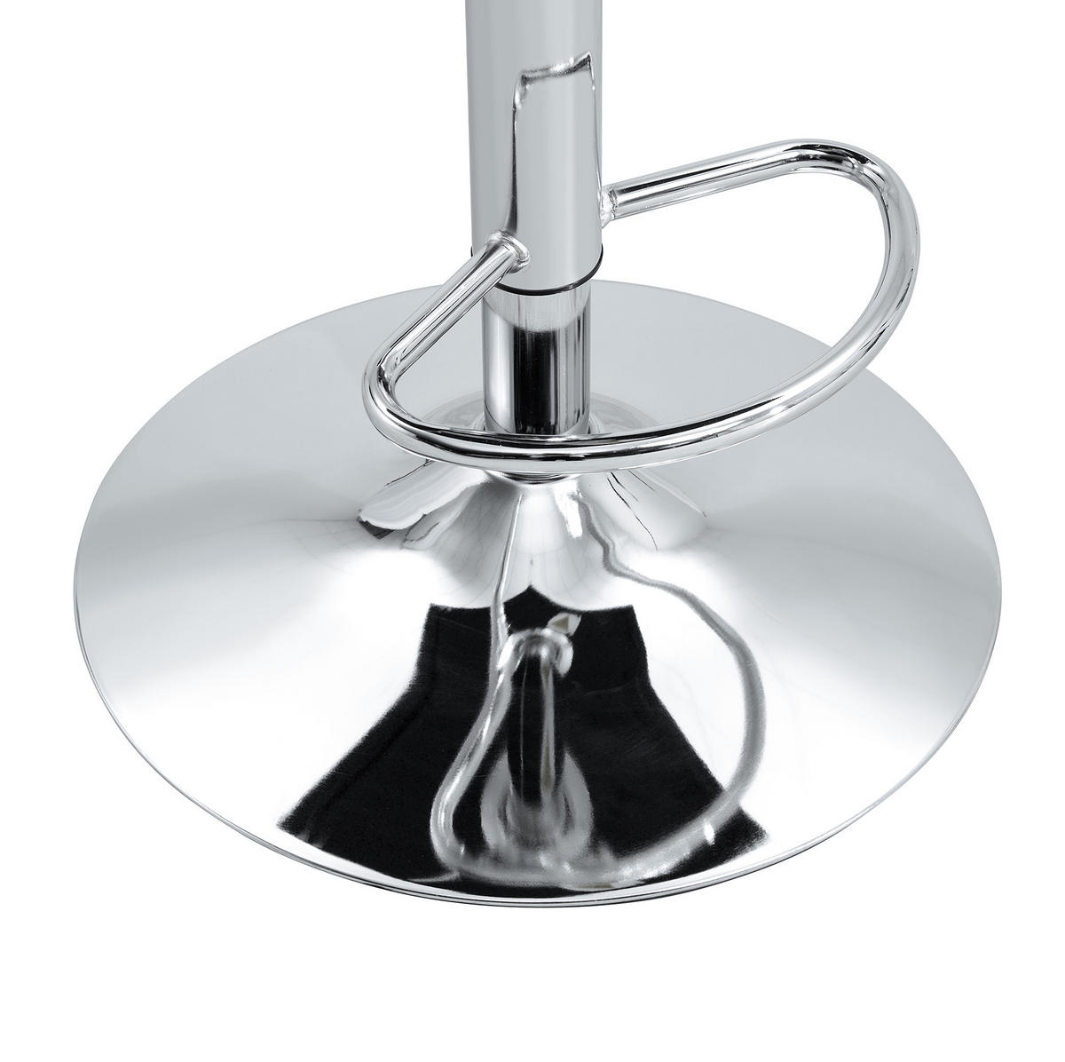 ESSZIMMERSTUHL 2er-Set mit Kristallknopf PVC White - Weiß, Metall (42/125/55.3cm) - Meubliv