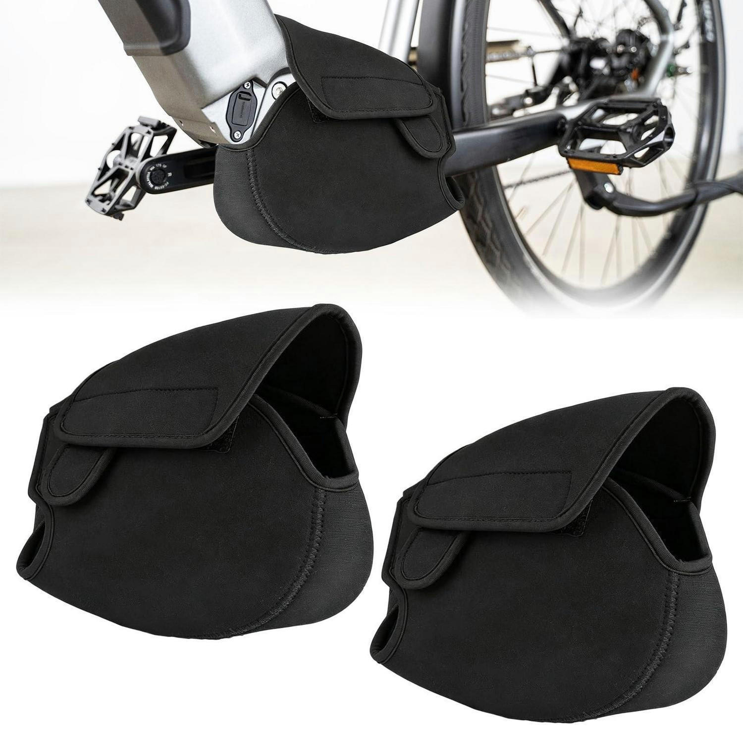 E-BIKE Motor Schutzhülle 2-teiliges Set - Schwarz, Textil (26/19.5/29cm)