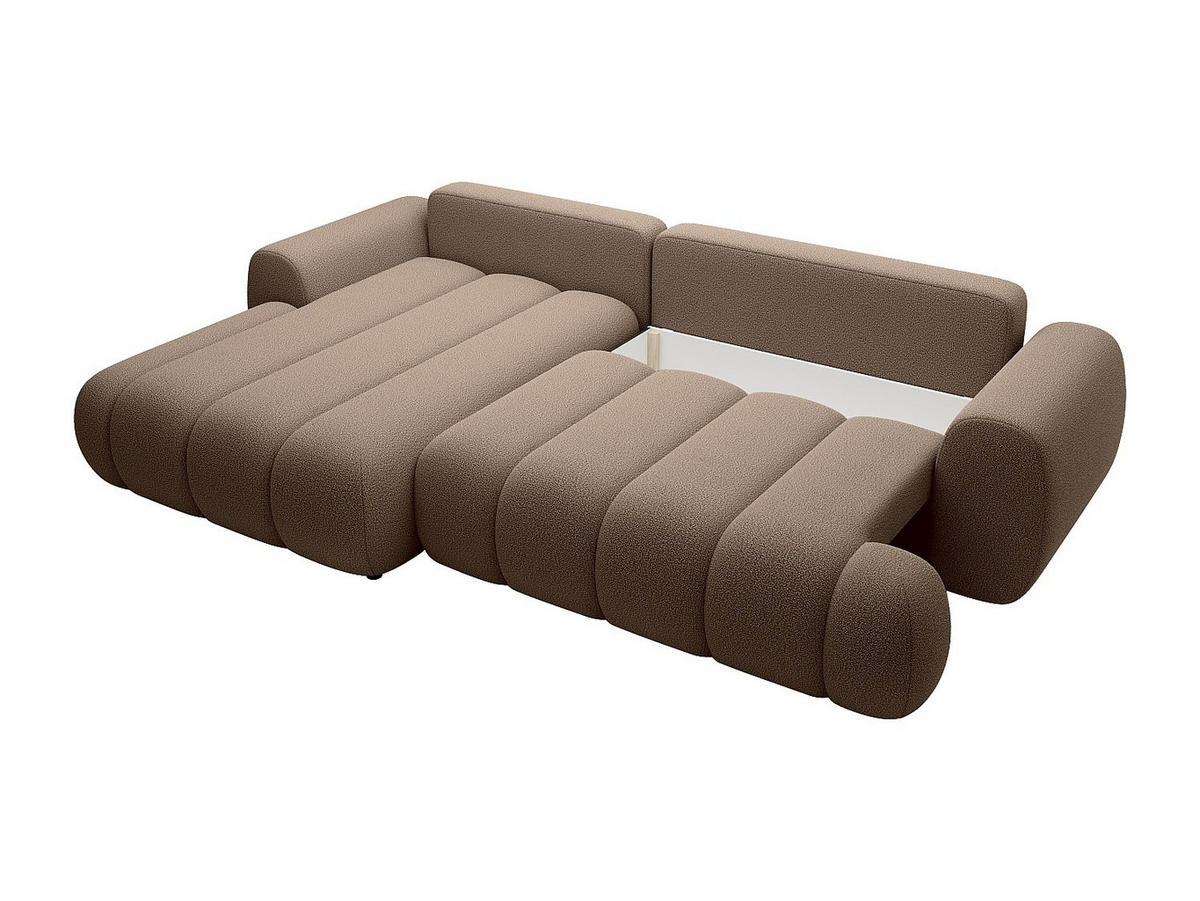 SCHLAFSOFA - 4 Personen - stoff - taupe Fridora - Taupe, Textil (272/81/168cm) - Vente-Unique