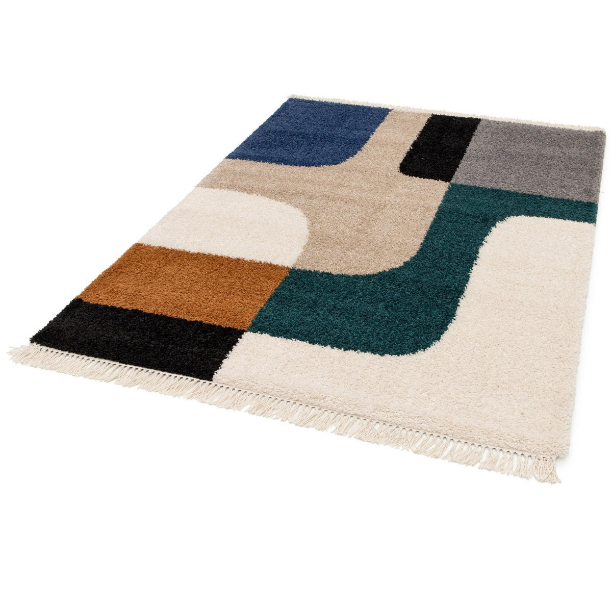 TEPPICH weich Ethno-Stil mehrfarbig - Multicolor, Textil (120/170cm) - AFK Living