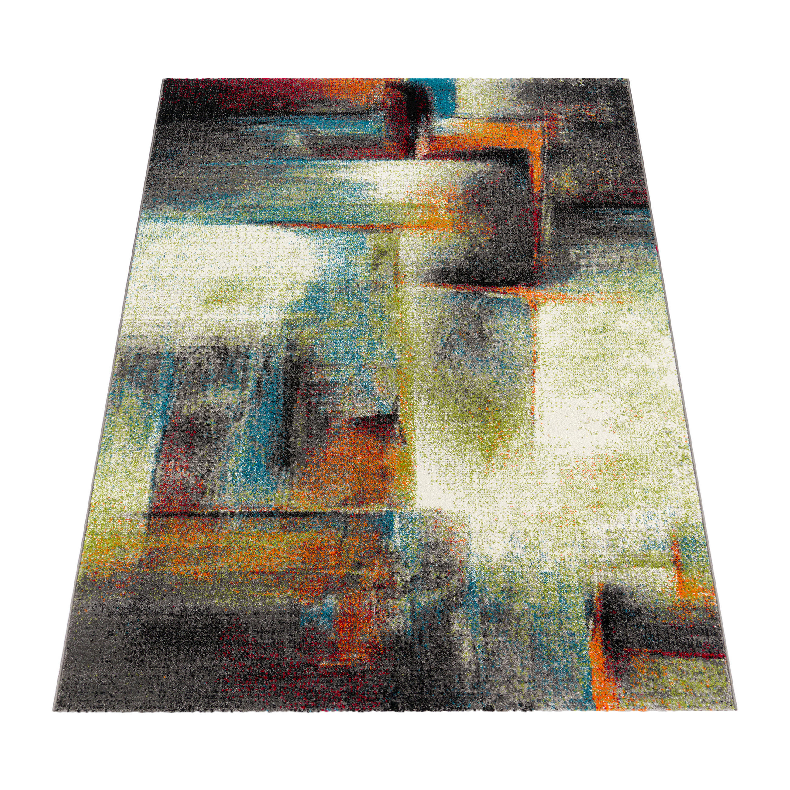 Paco Home Kurzflorteppich Mehrfarbig 80x150 cm