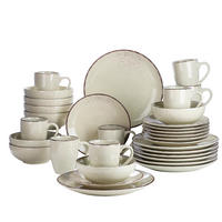 KOMBISERVICE 32-teilig aus Keramik, Beige, Geschirrset für 8 Personen - Beige, Keramik (27/3/27cm) - Kaket