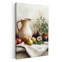 LEINWANDBILD Obst - Kräuter - Ländlich 40x60 cm - Naturfarben, Textil (40/60cm) - MuchoWow