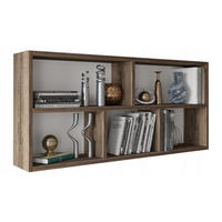 HÄNGEREGAL TEO Grange Eiche 113,6/25/50 cm - Eichefarben, Holzwerkstoff (113.6/50/25cm) - Matkam Möbel