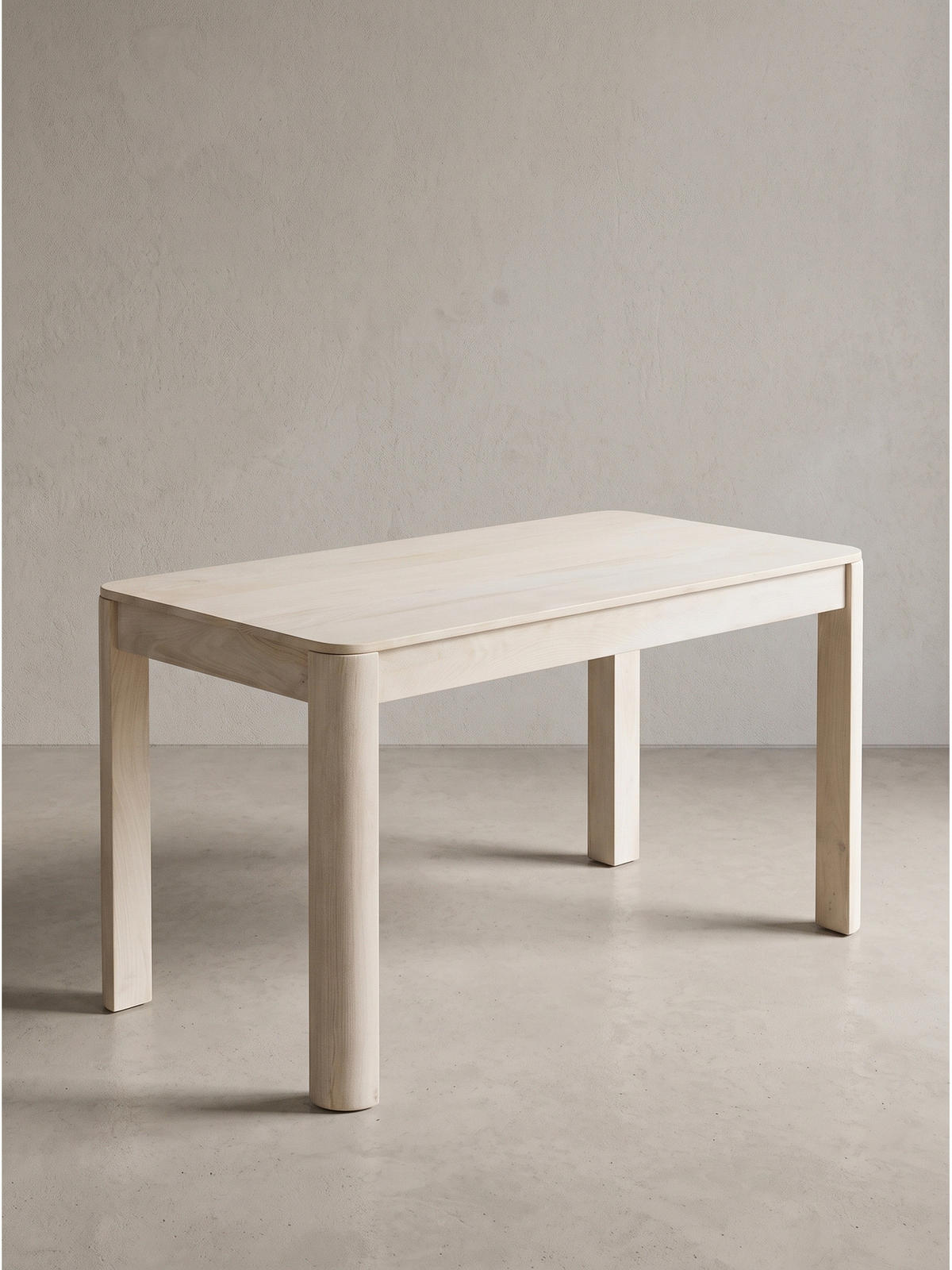 ESSTISCH CHARENTE, Mango Massivholz, handgefertigt, Weiß-Mango, 120 x 60 x 76 cm - Beige/Weiß, Holz (60/120/76cm) - KADIMA DESIGN