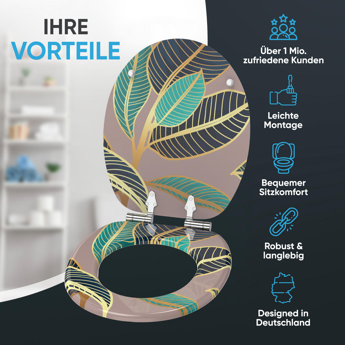 WC Sitz mit Absenkautomatik Zalina - Pink, Holzwerkstoff (38/6/47cm) - Sanilo