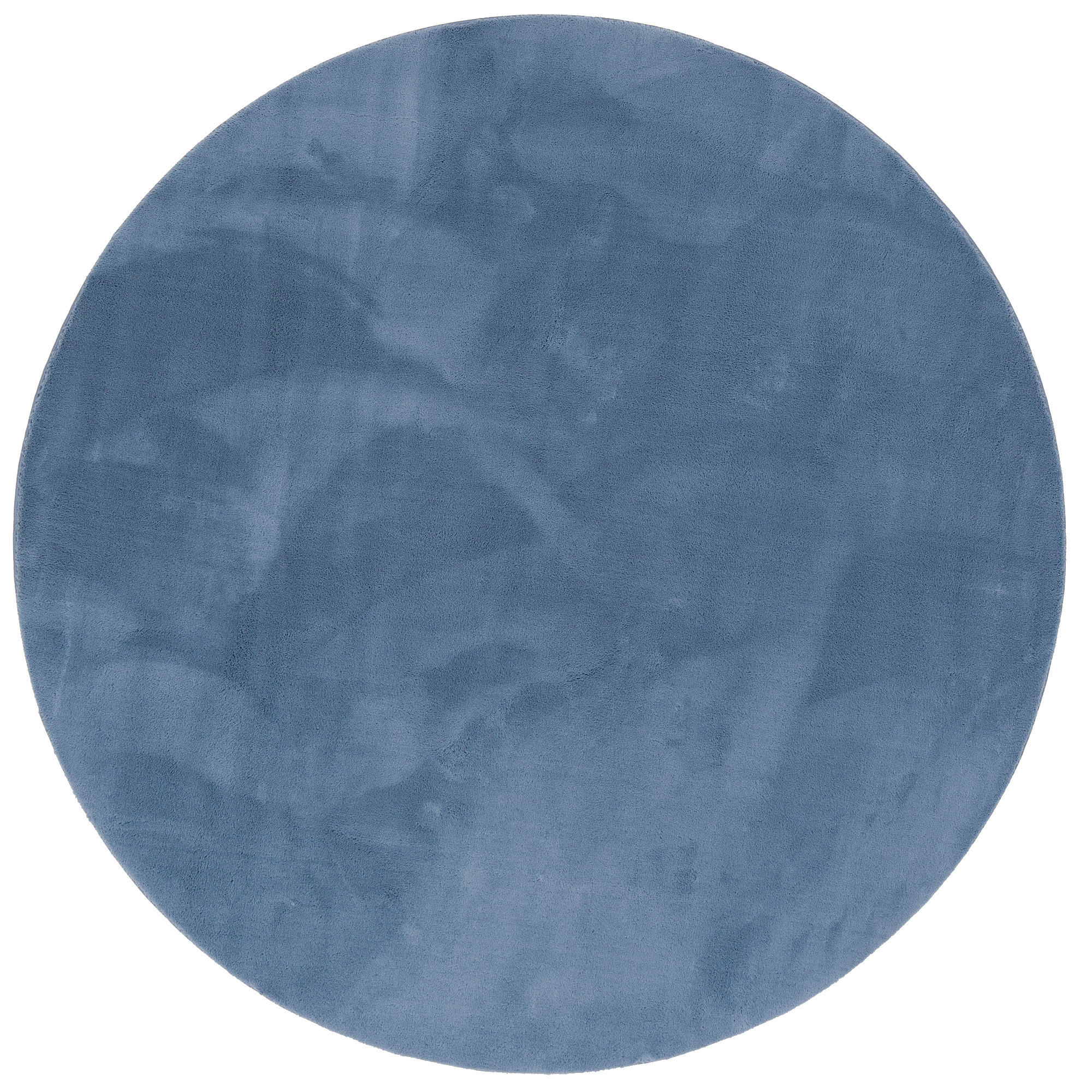 FELLTEPPICH SUPER SOFT PEARL RUND - Blau, Textil (160/160cm) - Pergamon