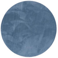 FELLTEPPICH SUPER SOFT PEARL RUND - Blau, Textil (160/160cm) - Pergamon