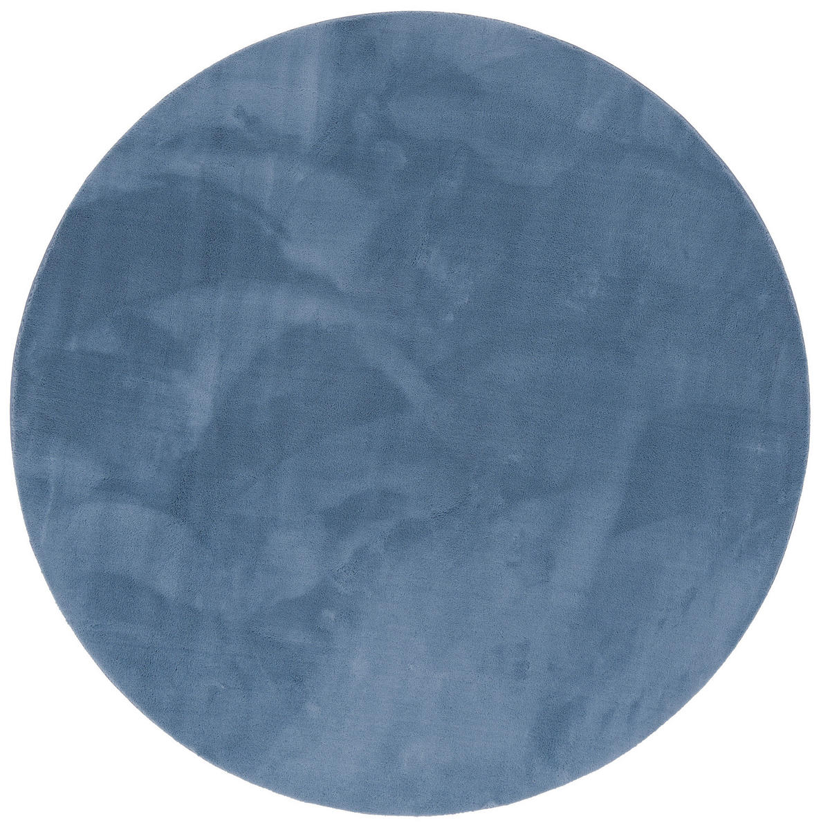 FELLTEPPICH SUPER SOFT PEARL RUND - Blau, Textil (160/160cm) - Pergamon