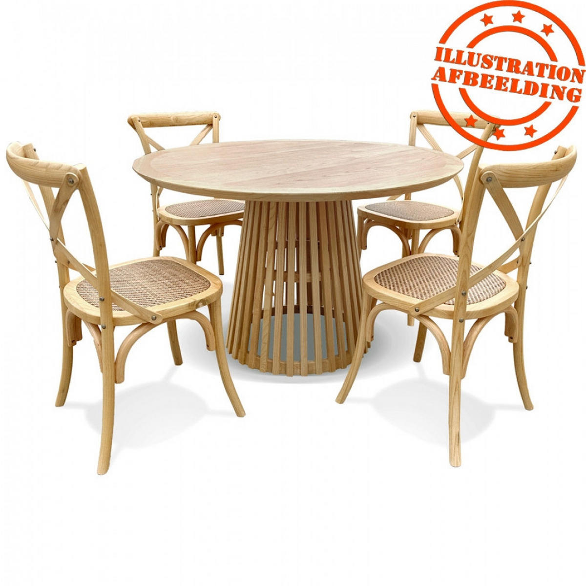 ESSTISCH Beige 120x120x77 cm - Beige, Holz (120/120/77cm) - AlterEgo