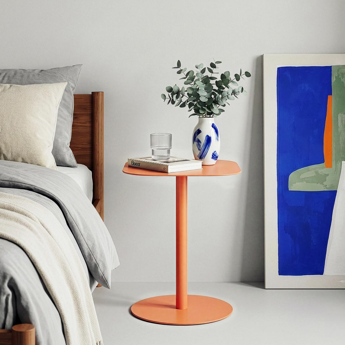 Orange, Metall (40/40/50cm) - [en.casa]