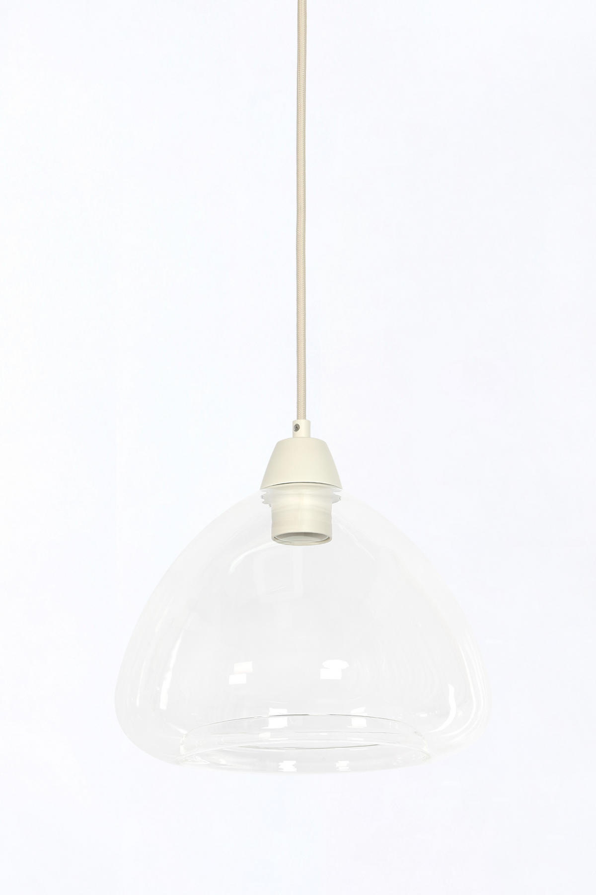 HÄNGELAMPE Bisho Weiß 94/26/19 cm - Weiß, Glas (94/26/19cm) - Light & Living