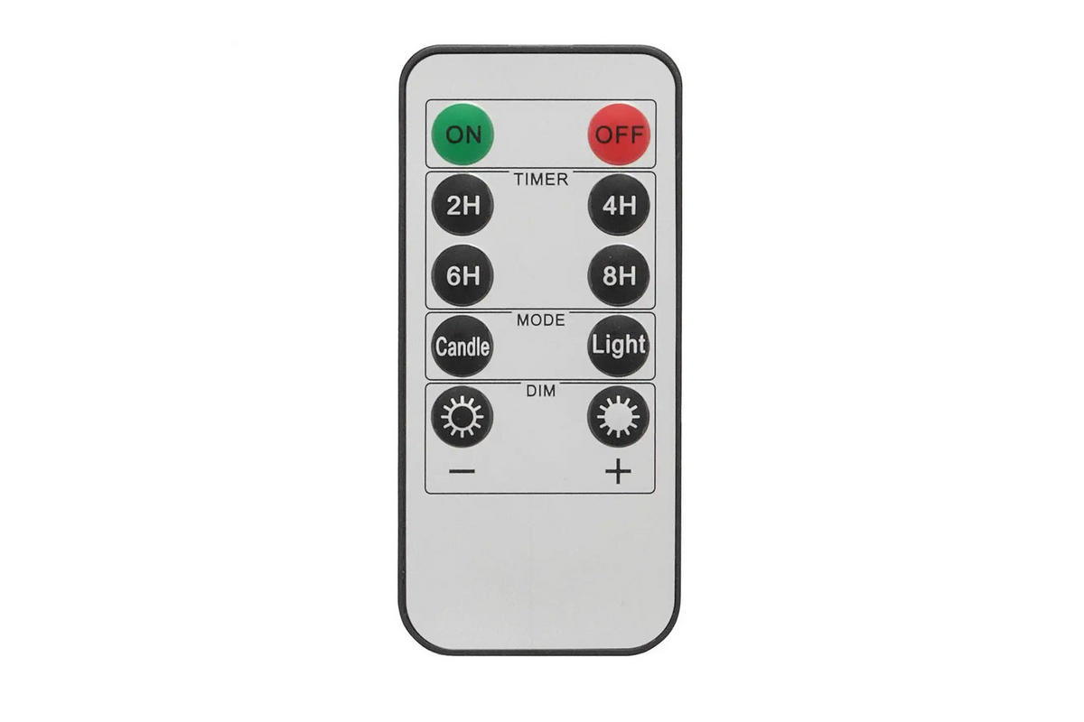 LED-KERZENSET, Glas, Grau - Grau, Glas (7.5/7.5/15cm) - dasmöbelwerk