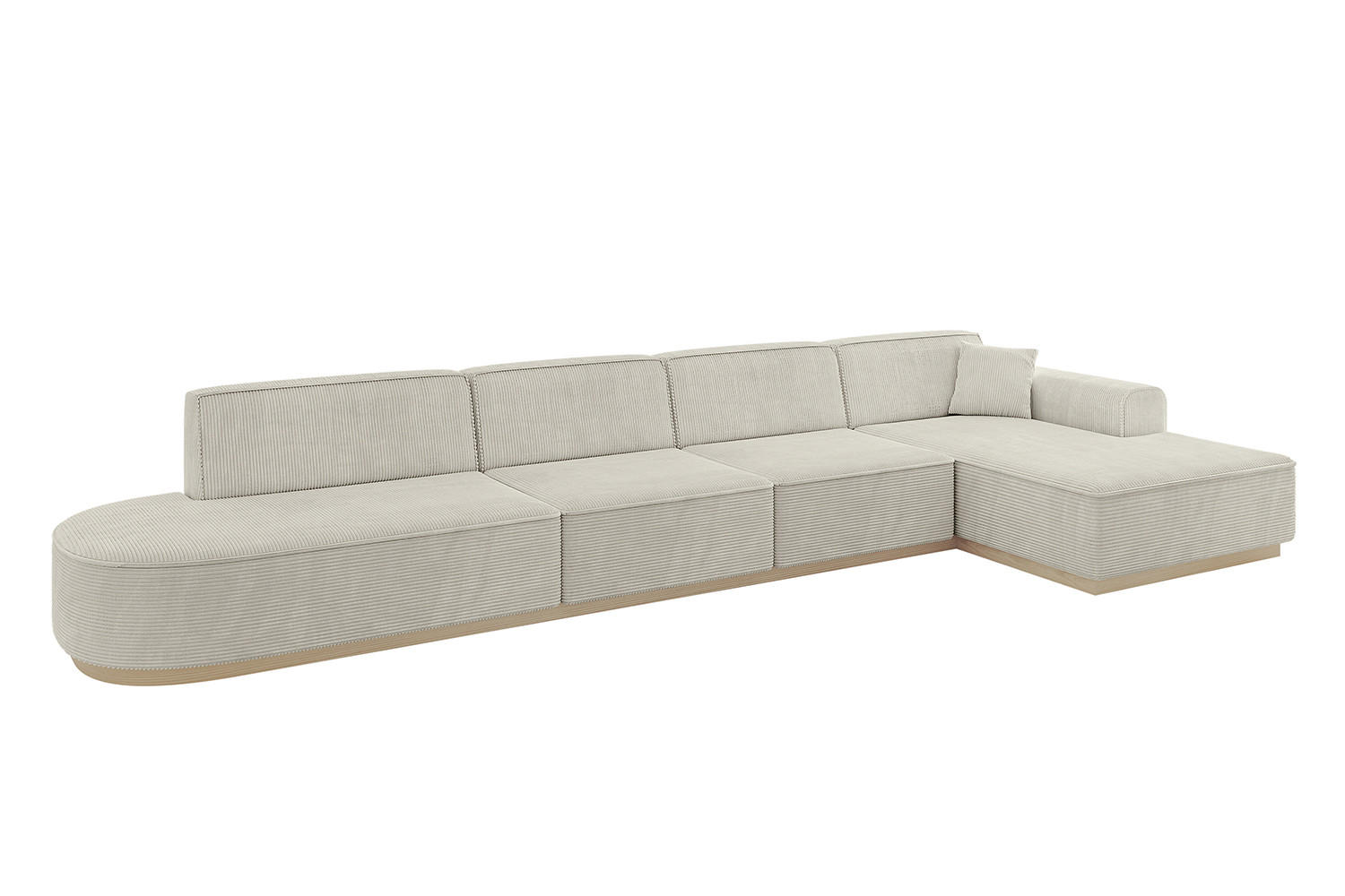 Altdecor Ecksofa Creme 412x165 cm