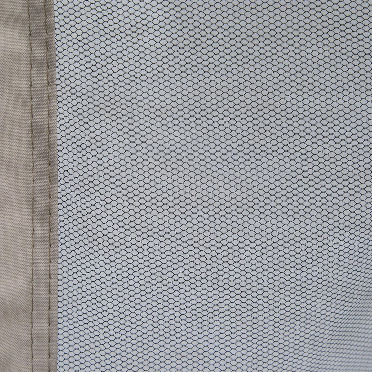 PAVILLON 294/294/265 cm mit Netz-Seitenwänden und Doppeldach, wetterbeständig, Grau - Grau, Textil (294/265/294cm) - Redom