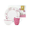 FRÜHSTÜCKSSET 3er-Set Jolie rosa - Rosa, Keramik (22/14.5/22cm) - Pip Studio