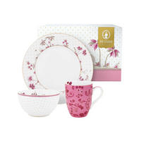 FRÜHSTÜCKSSET 3er-Set Jolie rosa - Rosa, Keramik (22/14.5/22cm) - Pip Studio