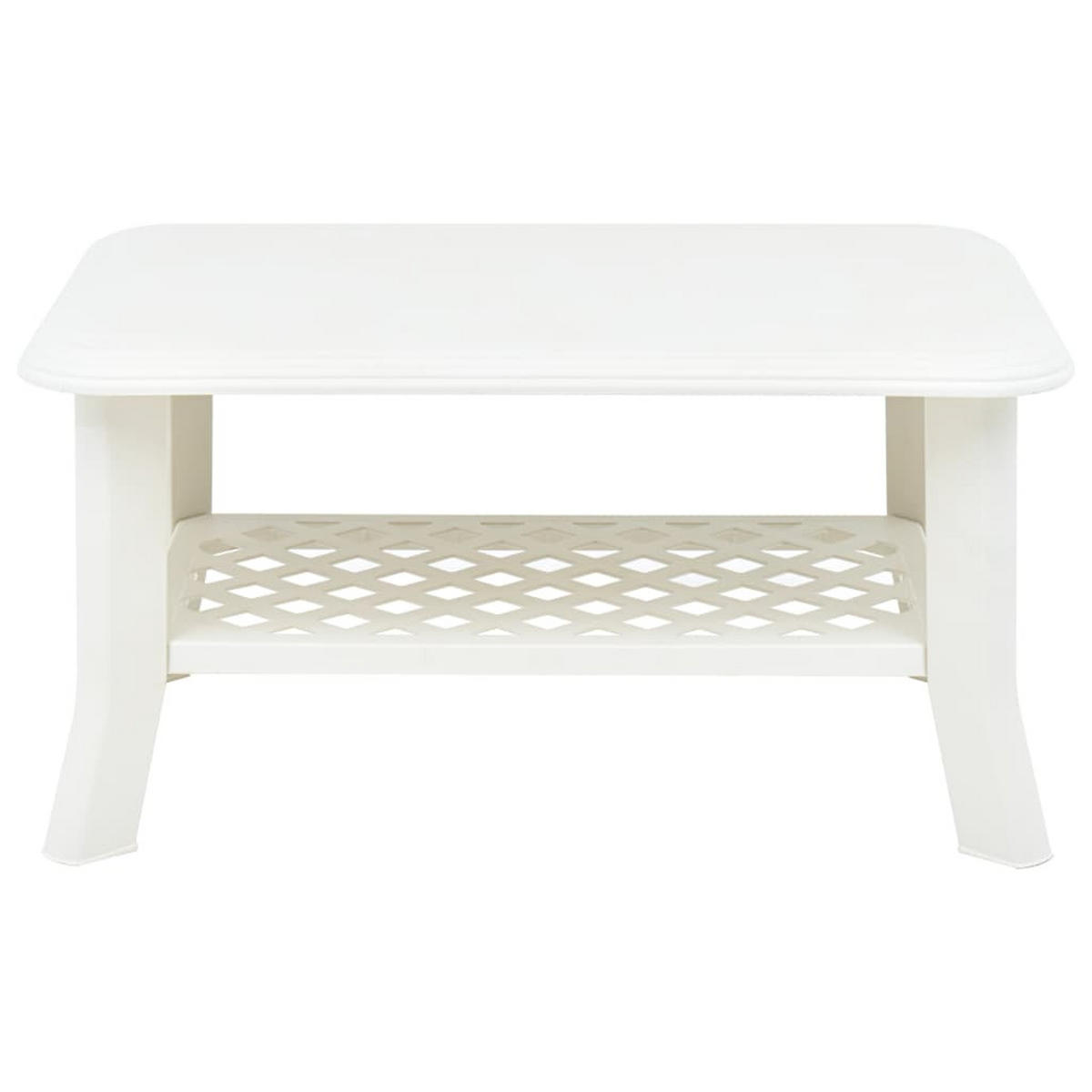COUCHTISCH Weiß 90x60x46 cm Kunststoff - Weiß, Kunststoff (90/60/46cm) - furnicato